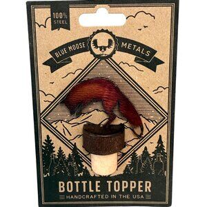 Fox Wine Bottle Stopper by Blue Moose Metals NWT